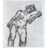 Lucian Freud "Blonde girl" print 1991
