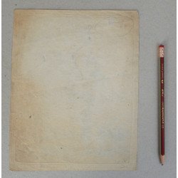 Abraham Bloemaert "Barbat cu toiag" gravura veche