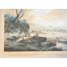 Philips Wouwerman "Le repos" gravura veche 1740