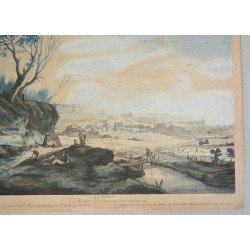 Philips Wouwerman "Le repos" gravura veche 1740