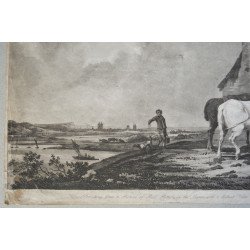 Paul Potter "Cai adapandu-se" acvatinta 1805