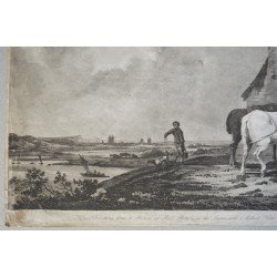 Paul Potter "Horses Watering" aquatint, 1805 2