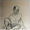 Ovidiu Marciuc "Nud de barbat" desen in tus