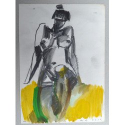 Ion Mihalache "Nud" tehnica mixta 2014