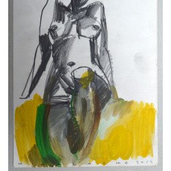 Ion Mihalache "Nud" tehnica mixta 2014