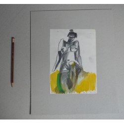 Ion Mihalache "Nud" tehnica mixta 2014