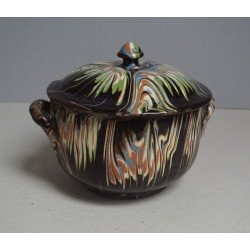 Interwar marbled ceramic tureen, Tompa Brothers ceramic... 2