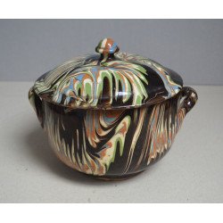Supiera ceramica marmorata interbelica Fabrica de ceramica fratii Tompa Turda