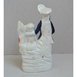 "Barbat si femeie in costume orientale" statueta de Staffordshire sec 19