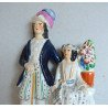 "Barbat si femeie in costume orientale" statueta de Staffordshire sec 19
