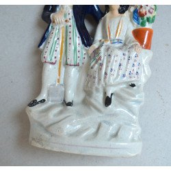 "Barbat si femeie in costume orientale" statueta de Staffordshire sec 19