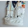 "Barbat si femeie in costume orientale" statueta de Staffordshire sec 19