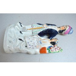 "Barbat si femeie in costume orientale" statueta de Staffordshire sec 19