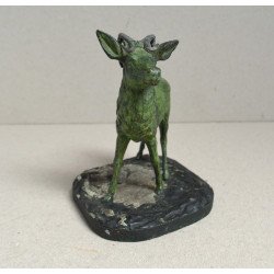 "Cerb" figurina de metal colorat cca 1900