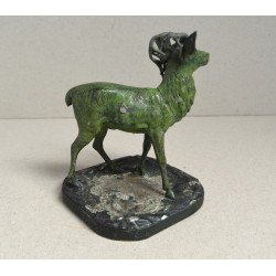 "Cerb" figurina de metal colorat cca 1900