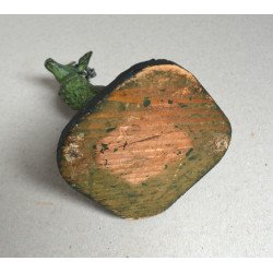 "Cerb" figurina de metal colorat cca 1900