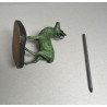 "Cerb" figurina de metal colorat cca 1900