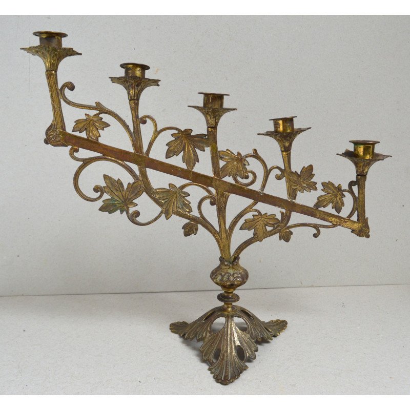 Bronze/brass candlestick, 19th century