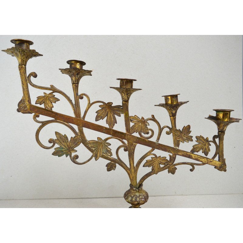 Bronze/brass candlestick, 19th century