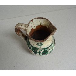 Cana de ceramica glazurata Sibiu sec 18-19