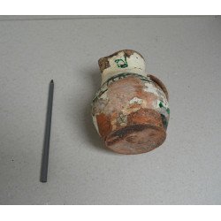 Cana de ceramica glazurata Sibiu sec 18-19