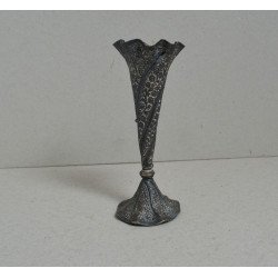 Footed metal vessel, circa 1880-1900