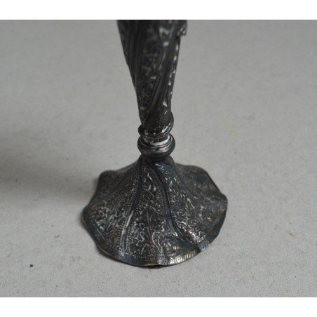 Footed metal vessel, circa 1880-1900