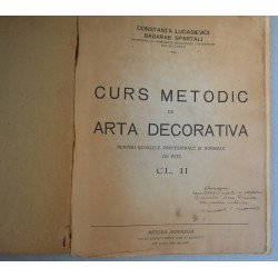 Constanta Lucasievici Basarab Spartali "Curs metodic de arta decorativa" 1935