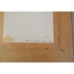 “Vajrapani”, Tibet / Sikkim (India), școala himalayană de pictură thangka, 1984