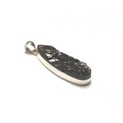 Silver pendant with elite shungite - Karelia, Russia