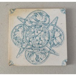 Placa ceramica Art Nouveau...