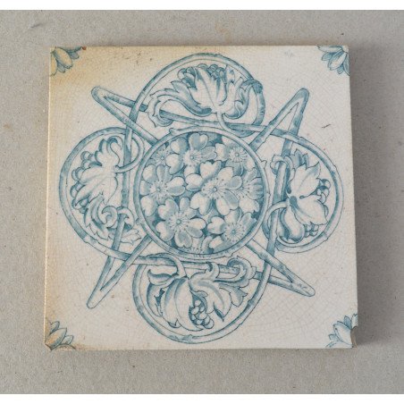 Placa ceramica Art Nouveau cca 1900