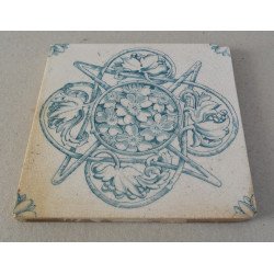 Placa ceramica Art Nouveau cca 1900