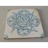 Placa ceramica Art Nouveau cca 1900