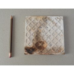 Placa ceramica Minton Aesthetic Movement cu motive florale cca 1885