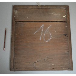 "Iisus vita de vie" icoana pe sticla Scheii Brasovului sfarsit de secol XIX