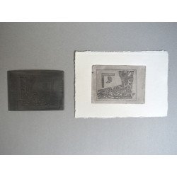 Gravura si placa sa de zinc...