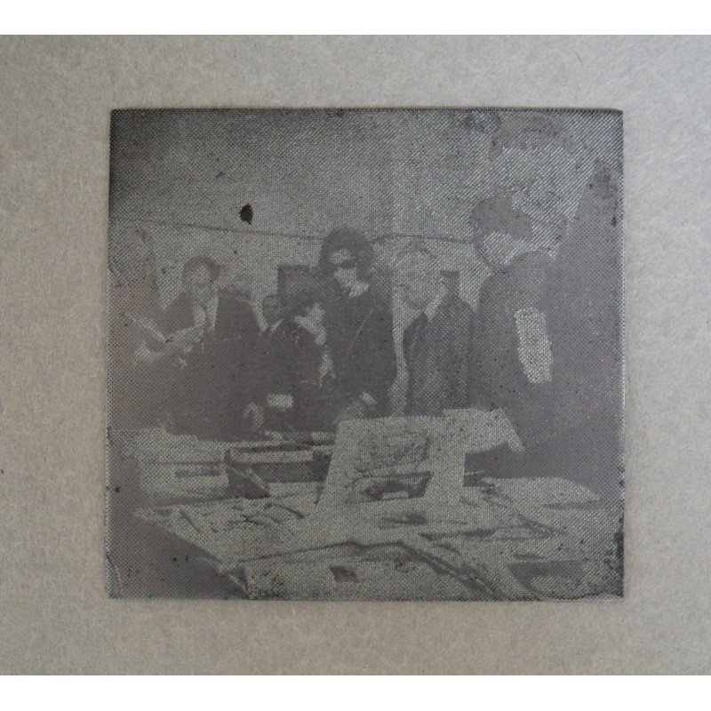 Engraving with its zinc plate, 1970s-1980s