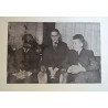 Nicolae Ceausescu gravura si placa sa de zinc anii 1970-1980