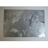 Nicolae Ceausescu gravura si placa sa de zinc anii 1970-1980