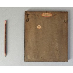 Pictură cu Iisus Hristos pe pergament înconjurată de moaște Spania, sec. XVII–XVIII