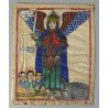 Arhanghelul Mihail tempera și cerneală pe pergament, Etiopia, sec. XVIII–XIX