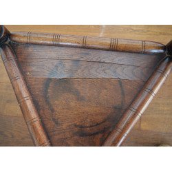 Scaun de stejar Arts & Crafts Anglia cca 1880-1900