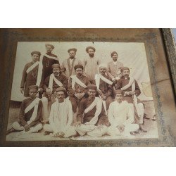 Antique photograph, group of Hindus, India, circa 1880-1900 2