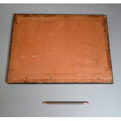 "Father's joy" mezzotinta lipita pe sticla 1809