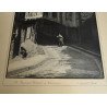 E Marshall Smith "A sunlit street in Brittany" fotografie originala cca 1920