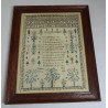 Sampler englezesc „Frailty of Man”, 1832