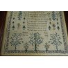 Sampler englezesc „Frailty of Man”, 1832