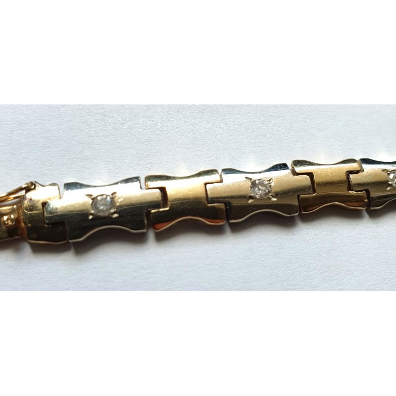 14k gold bracelet with diamonds