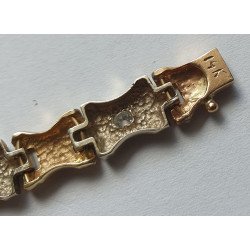 Bratara aur 14k cu diamante